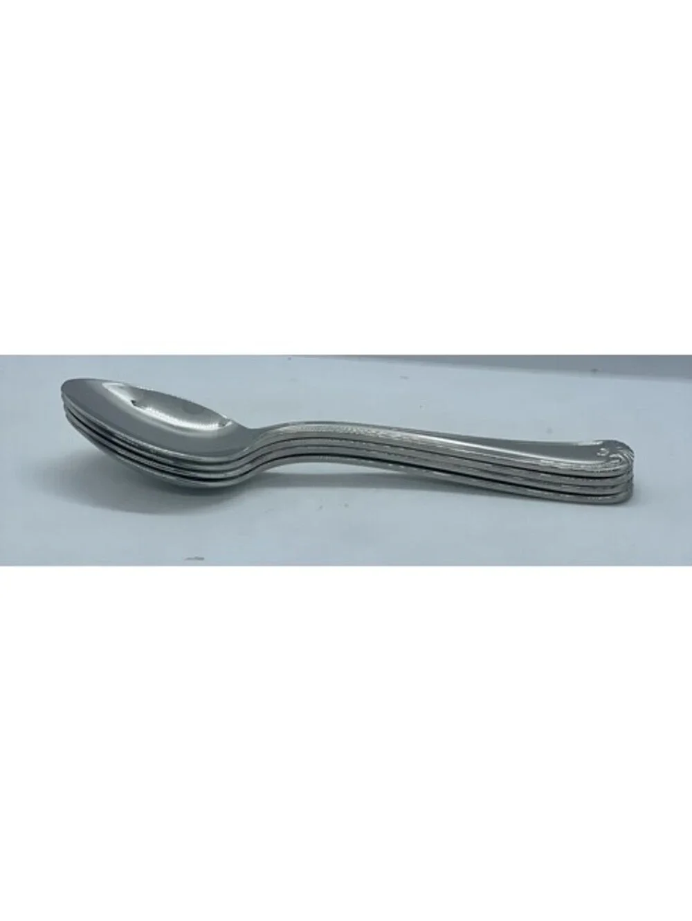 (4) Gorham WINFIELD FROSTED 18/8 Stainless Place Oval Soup Spoon Lot ~ 6 7/8”